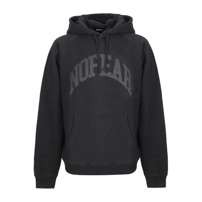 Black - Front - No Fear Mens Cotton Blend Raglan Pullover Hoodie