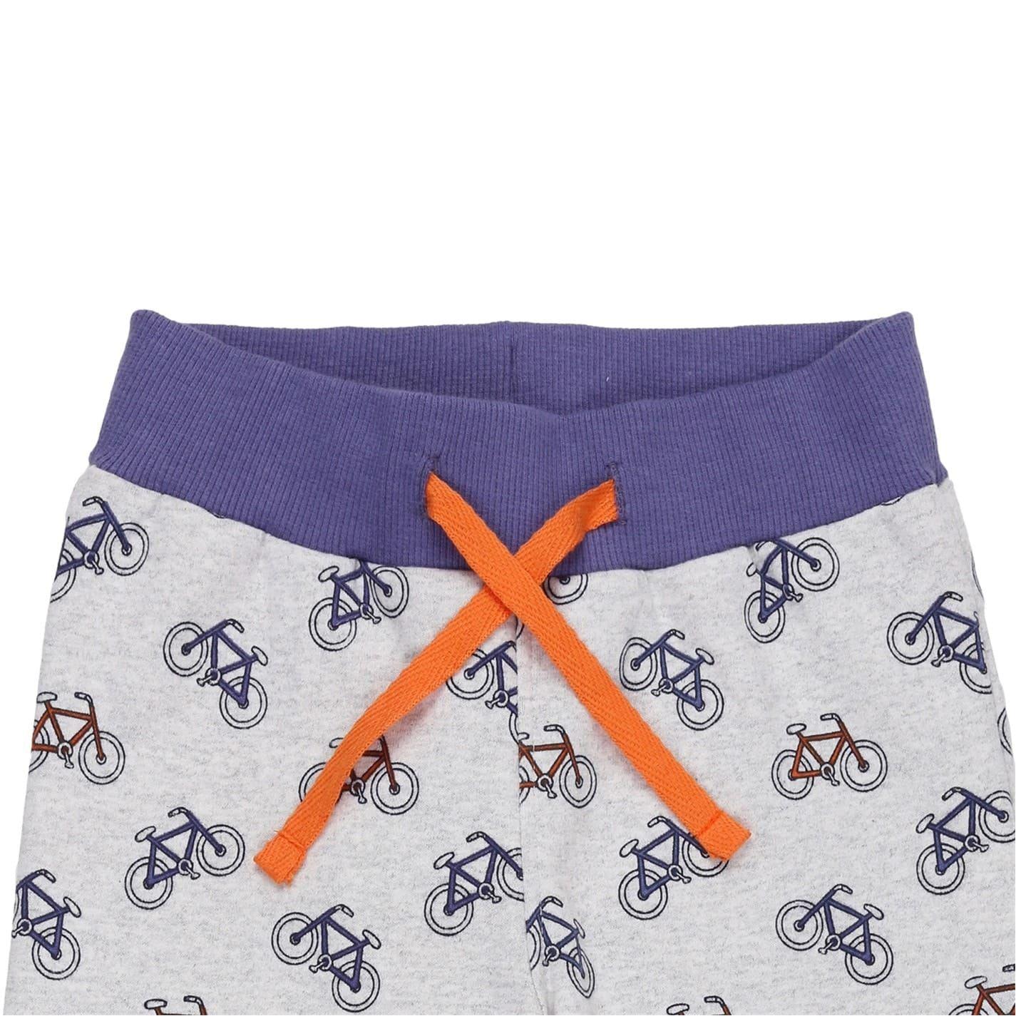 Multicoloured - Side - Lilly & Sid Childrens-Kids Fleece Bicycle Regular Joggers