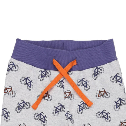 Multicoloured - Side - Lilly & Sid Childrens-Kids Fleece Bicycle Regular Joggers