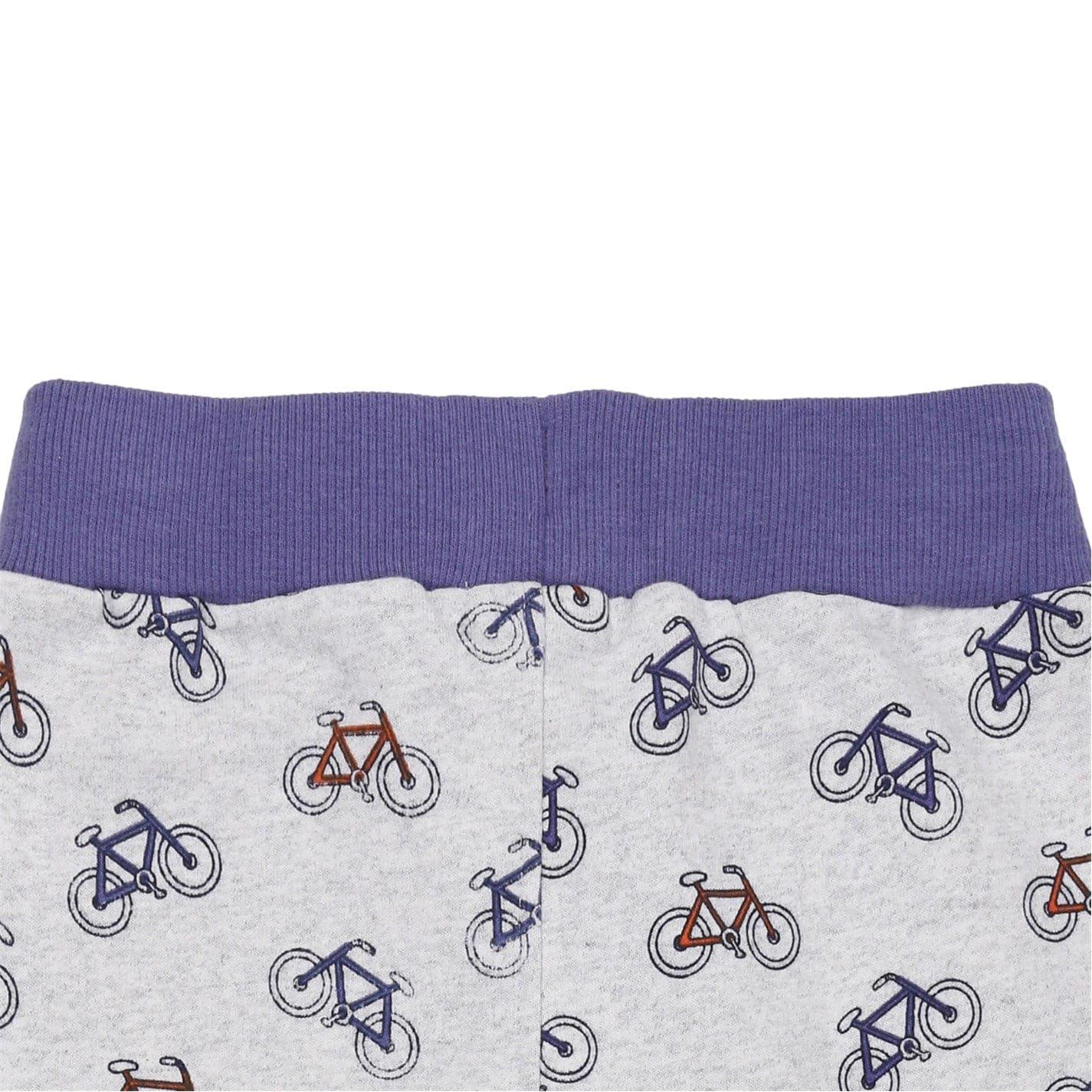 Multicoloured - Lifestyle - Lilly & Sid Childrens-Kids Fleece Bicycle Regular Joggers