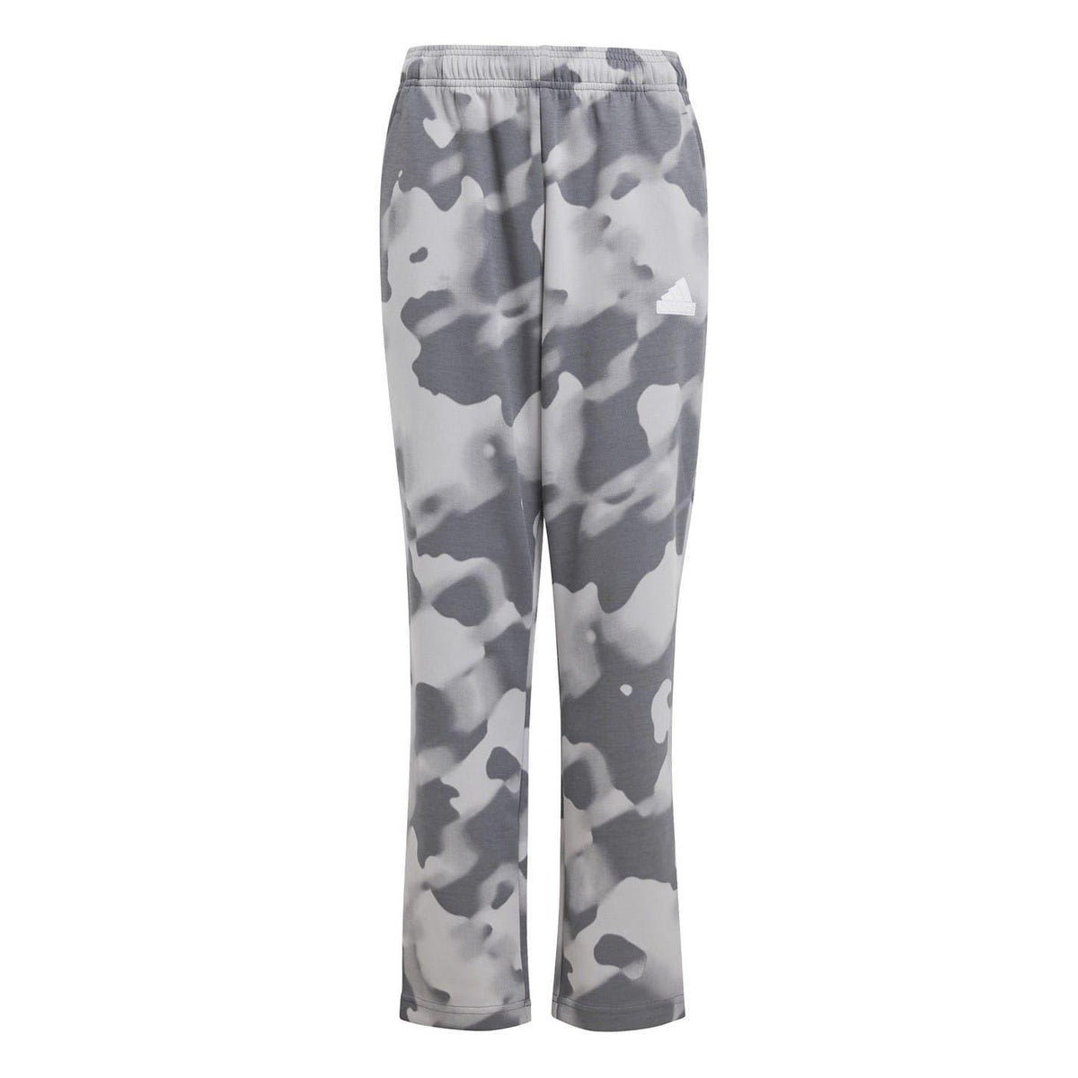 Grey-White - Front - Adidas Childrens-Kids Camo Joggers