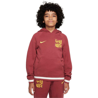 Red - Front - Nike Childrens-Kids Liverpool FC Pull Over Hoodie