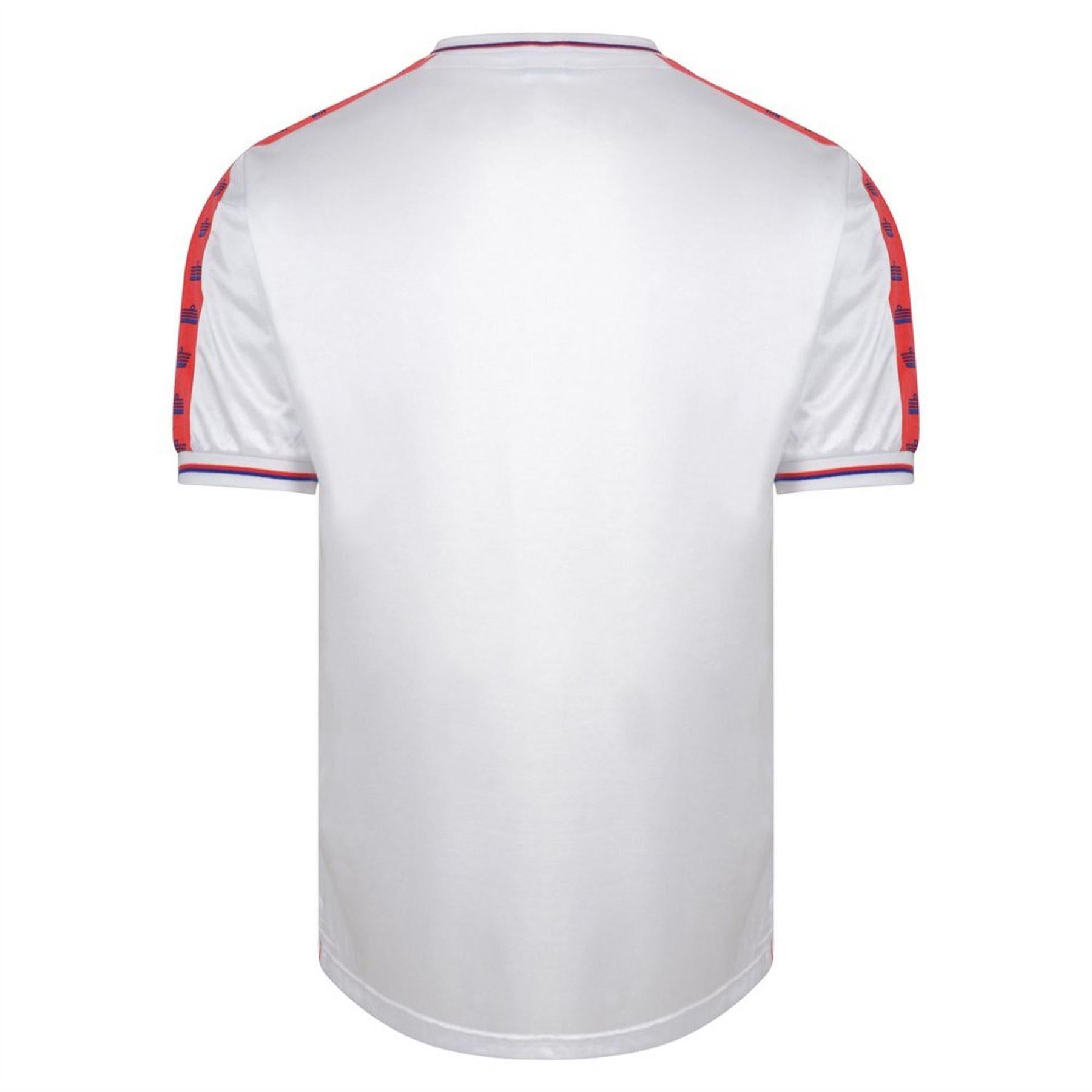 White-Red - Back - Score Draw Mens Crystal Palace Away Shirt