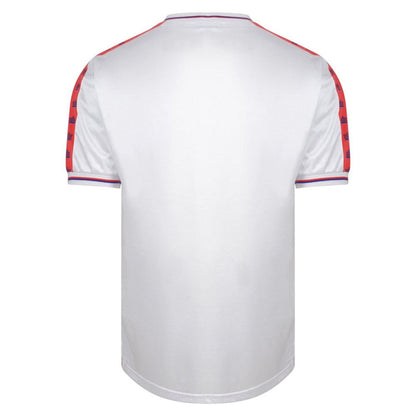 White-Red - Back - Score Draw Mens Crystal Palace Away Shirt