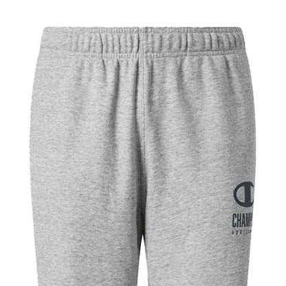 Grey - Side - Champion Mens Jersey Jogging Bottoms