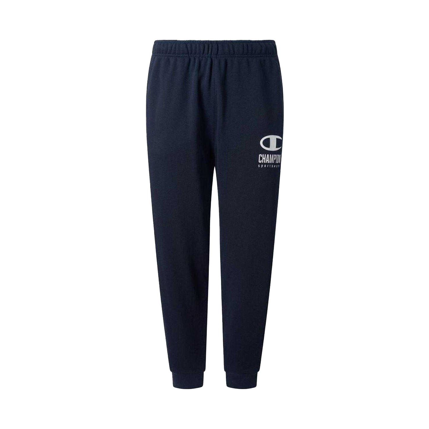 Navy - Front - Champion Mens Jersey Jogging Bottoms