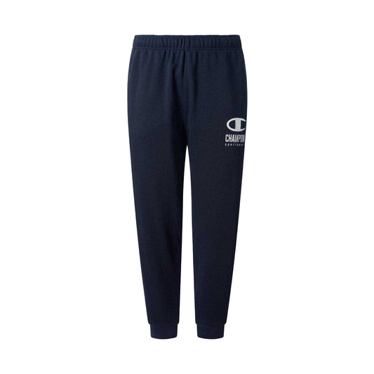 Navy - Front - Champion Mens Jersey Jogging Bottoms