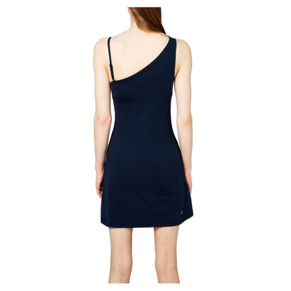 Navy - Back - Sweaty Betty Womens-Ladies Asymmetric One Shoulder Mini Dress