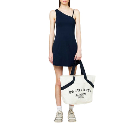Navy - Lifestyle - Sweaty Betty Womens-Ladies Asymmetric One Shoulder Mini Dress