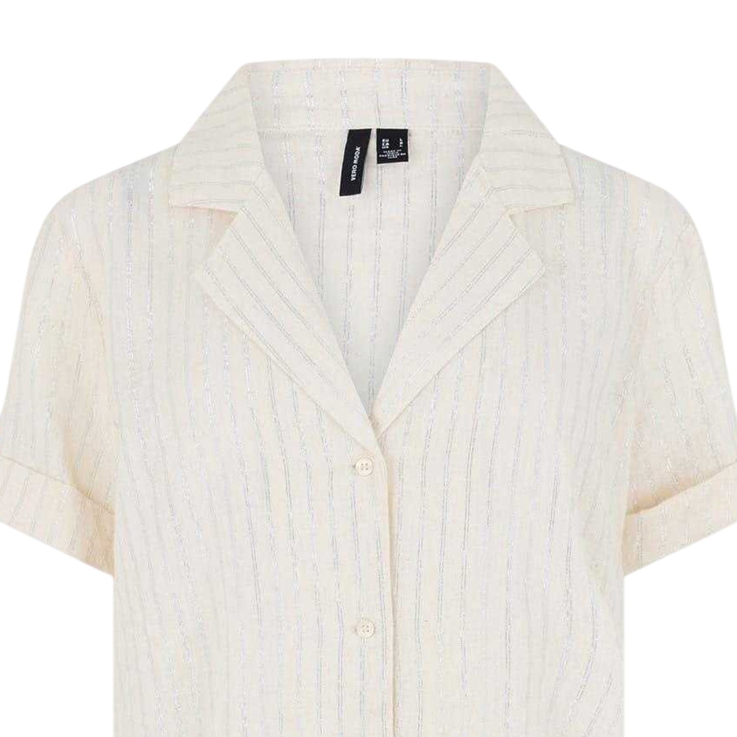 Birch - Side - Vero Moda Womens-Ladies Striped Relaxed Fit Shirt