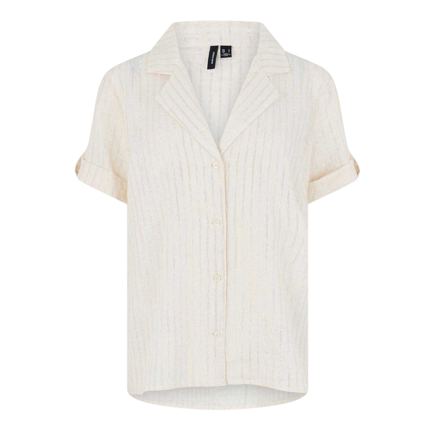 Birch - Front - Vero Moda Womens-Ladies Striped Relaxed Fit Shirt