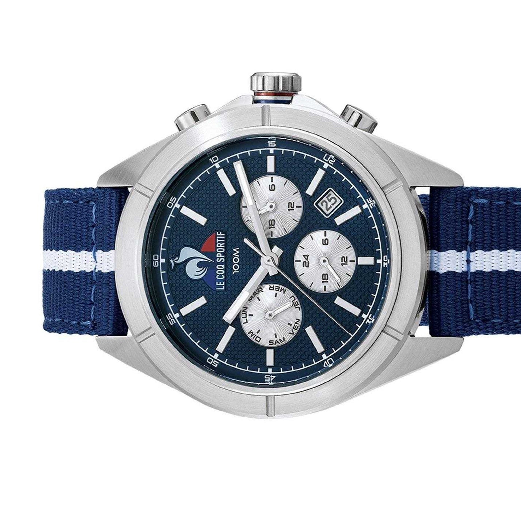 Navy-Grey - Lifestyle - Le Coq Sportif Mens Essential Chronograph Watch