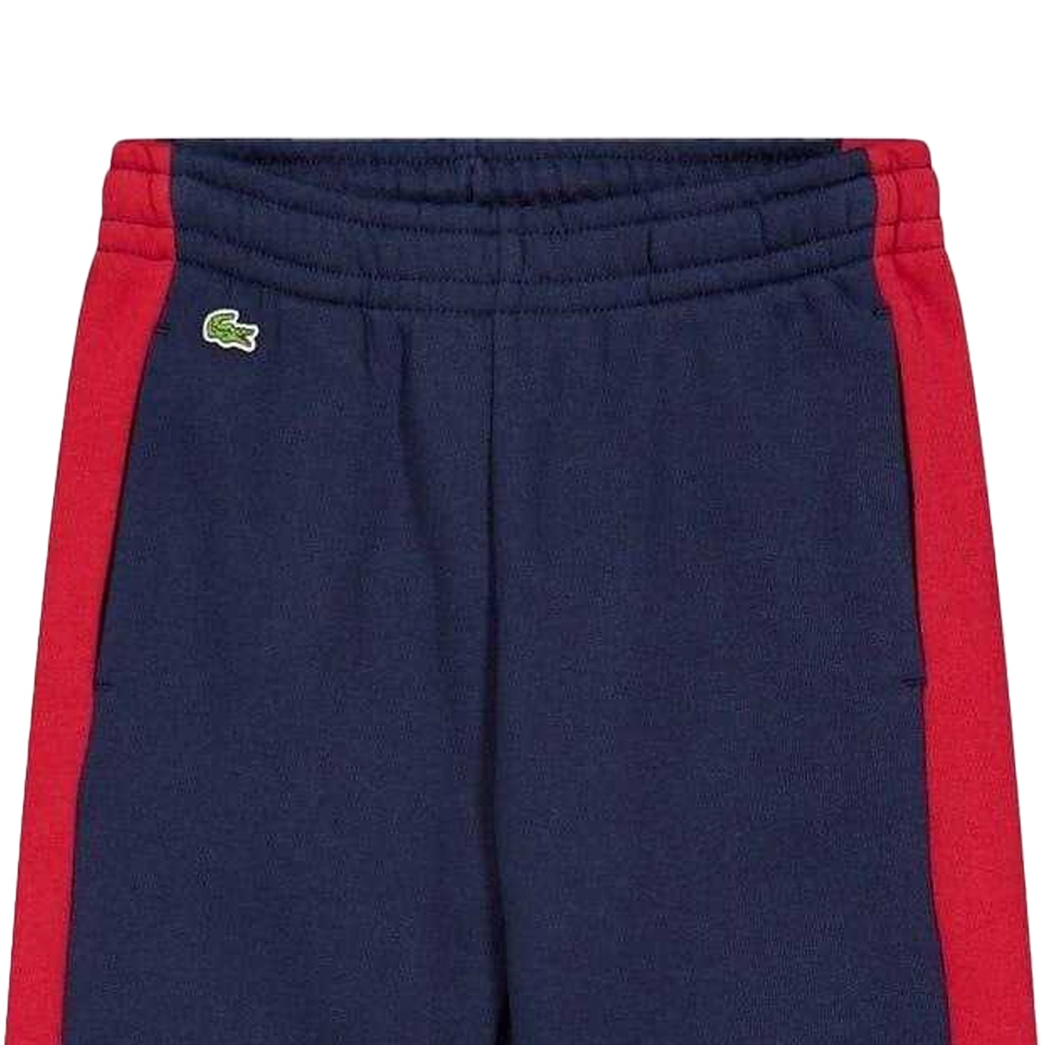 Navy Blue-Orange - Back - Lacoste Childrens-Kids Colourblock Jogging Bottoms