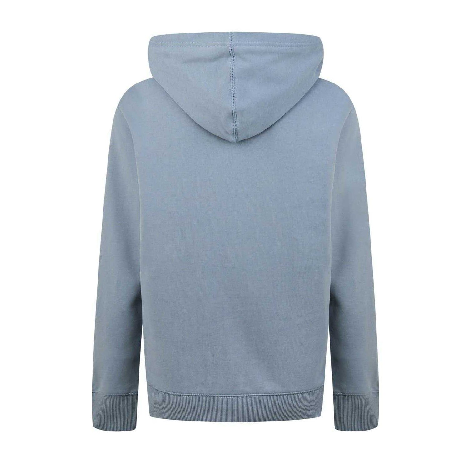Overcast Grey - Back - Calvin Klein Mens Monogram Badge Hoodie