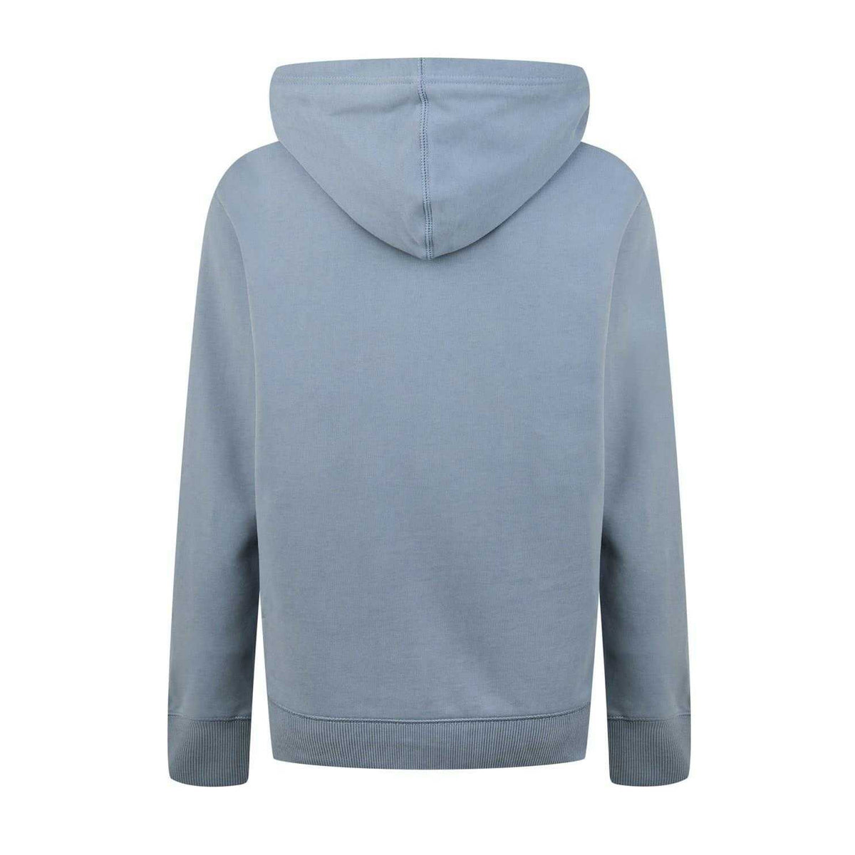 Overcast Grey - Back - Calvin Klein Mens Monogram Badge Hoodie