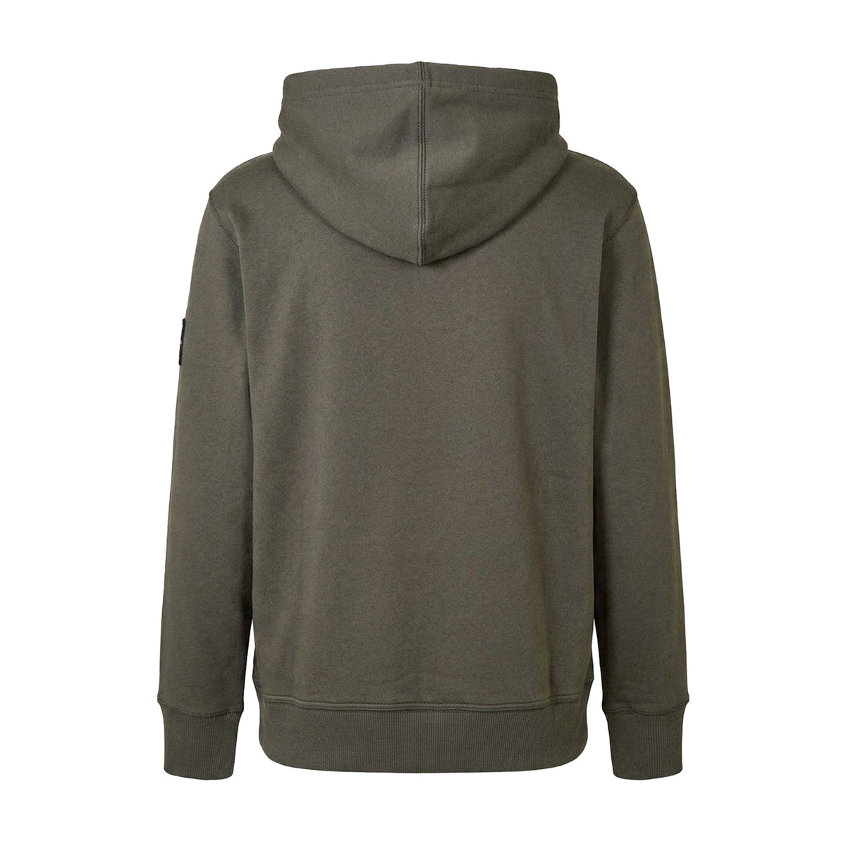 Beluga - Back - Calvin Klein Mens Monogram Badge Hoodie