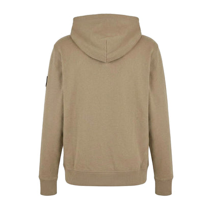 Brindle - Back - Calvin Klein Mens Monogram Badge Hoodie