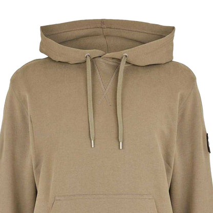 Brindle - Side - Calvin Klein Mens Monogram Badge Hoodie