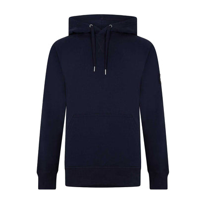 Night Sky - Front - Calvin Klein Mens Monogram Badge Hoodie