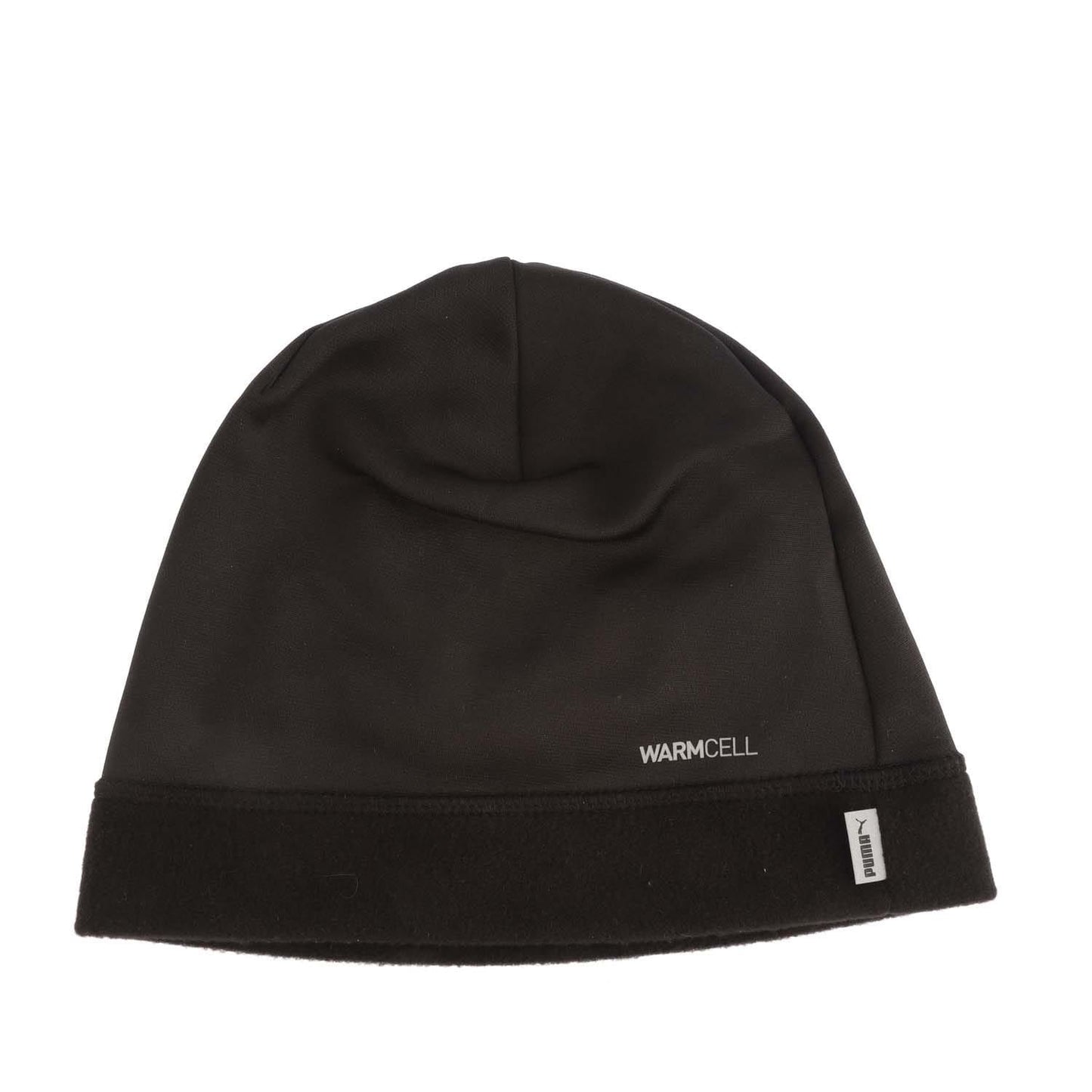 Black - Back - Puma Logo Running Beanie