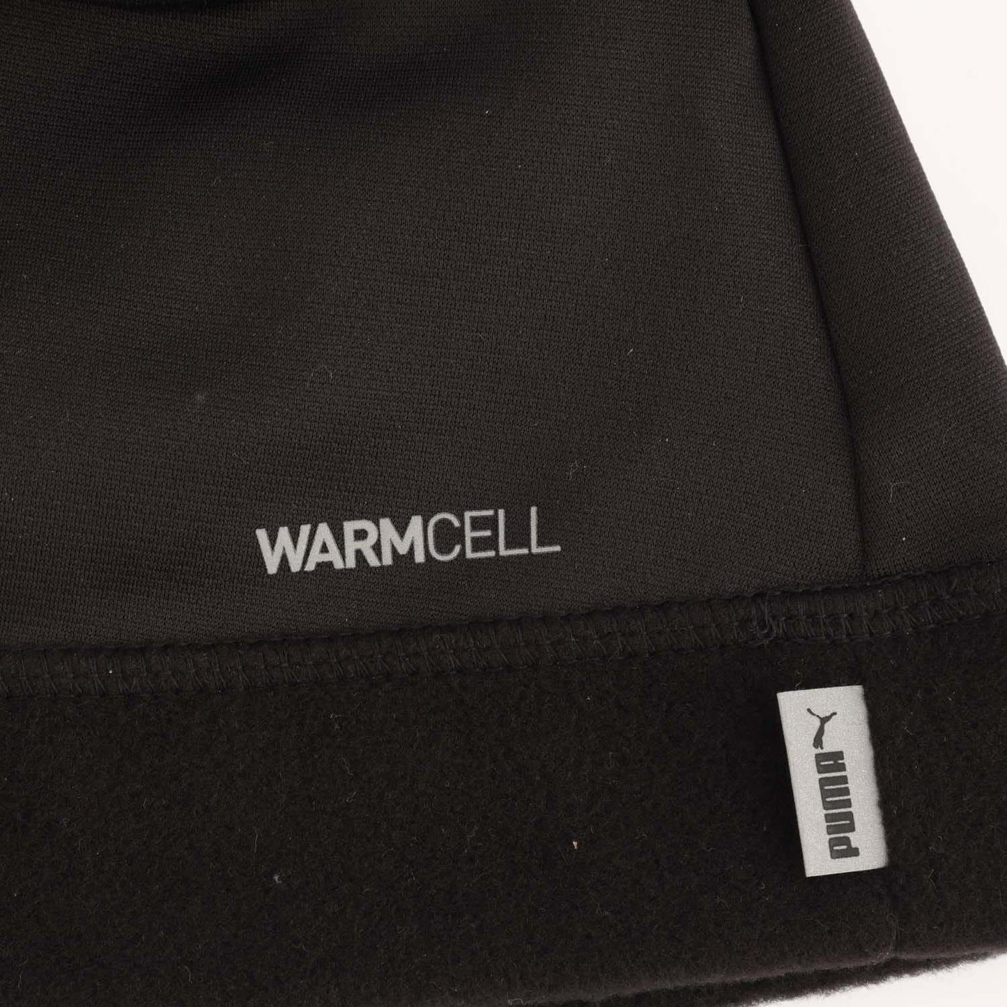 Black - Side - Puma Logo Running Beanie
