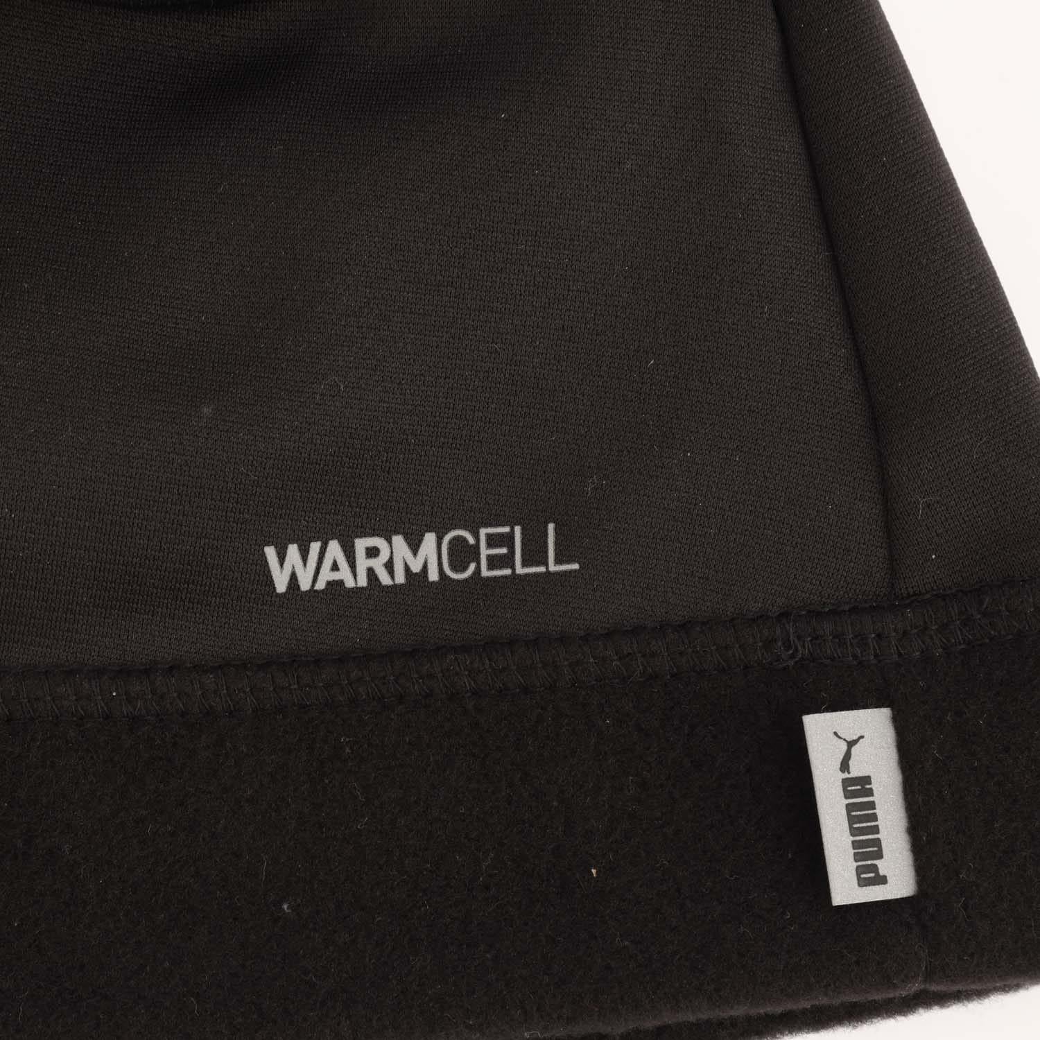 Black - Side - Puma Logo Running Beanie