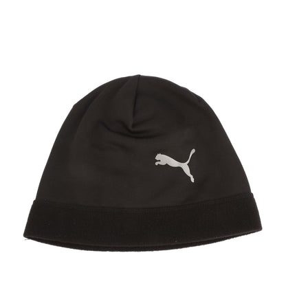 Black - Front - Puma Logo Running Beanie