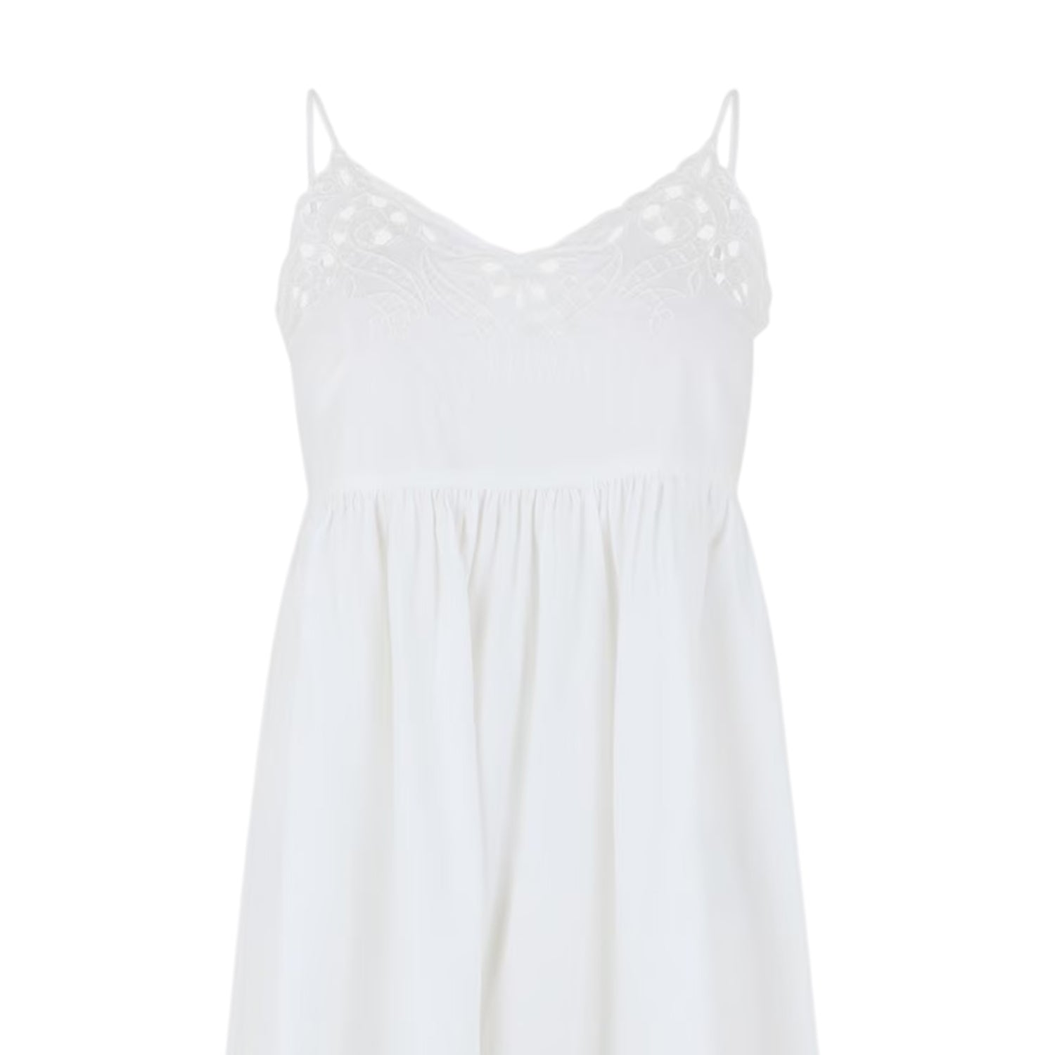 Snow White - Side - Vero Moda Womens-Ladies Broderie Spaghetti Strap Midi Dress