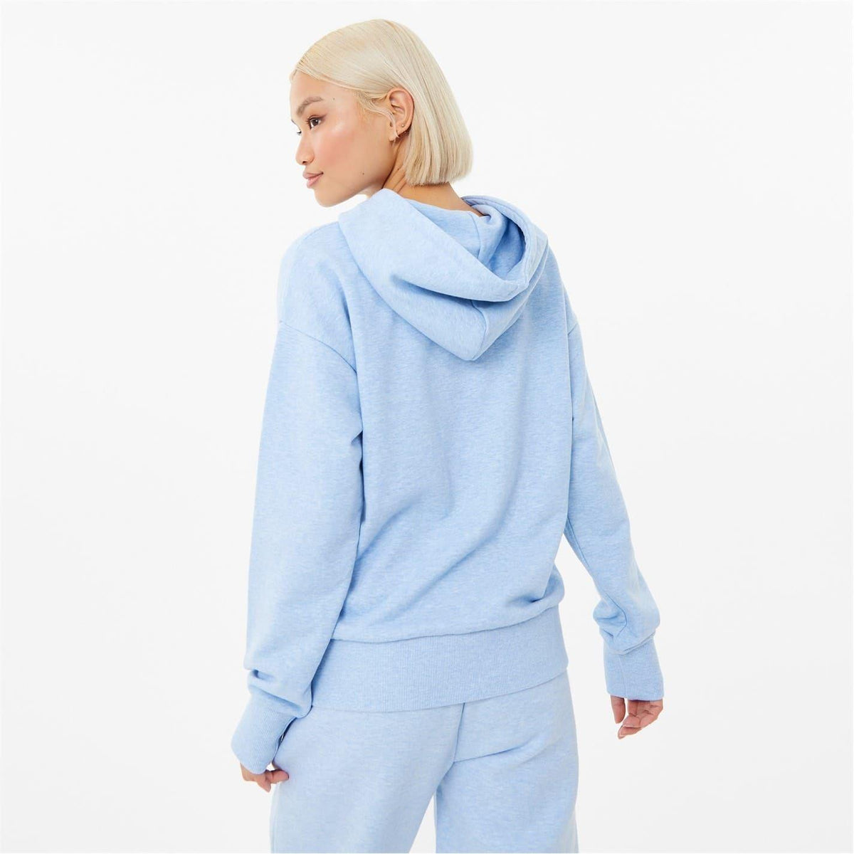 Blue - Back - USA Pro Womens-Ladies Classic Logo Hoodie