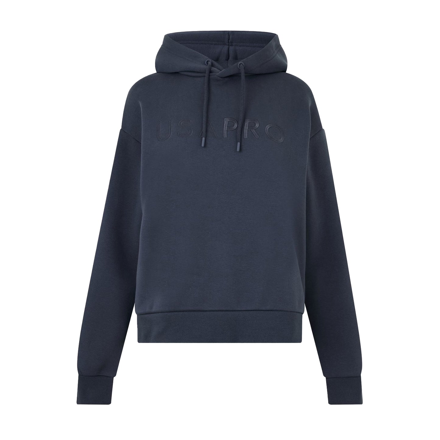 Charcoal - Front - USA Pro Womens-Ladies Classic Logo Hoodie