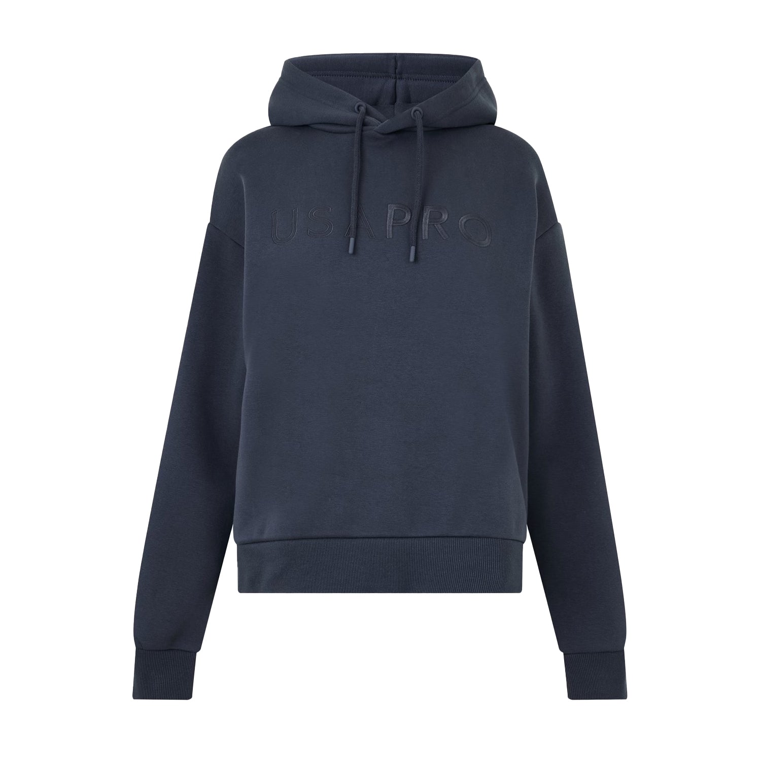 Charcoal - Front - USA Pro Womens-Ladies Classic Logo Hoodie