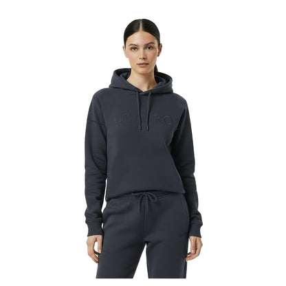 Charcoal - Side - USA Pro Womens-Ladies Classic Logo Hoodie