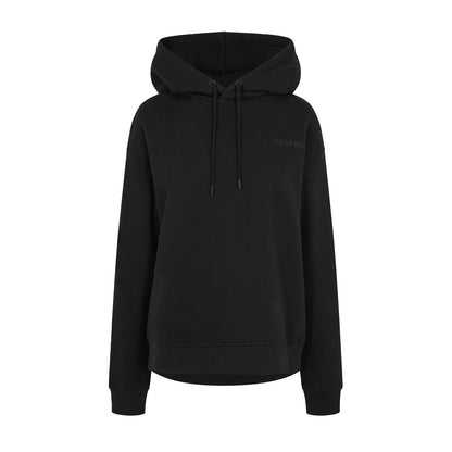 Black - Front - USA Pro Womens-Ladies Classic Logo Hoodie