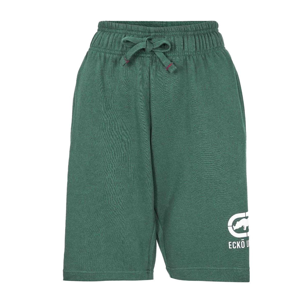 Green - Front - Ecko Womens-Ladies Cloud Crocodile Fleece Casual Sweat Shorts