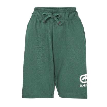 Green - Front - Ecko Womens-Ladies Cloud Crocodile Fleece Casual Sweat Shorts