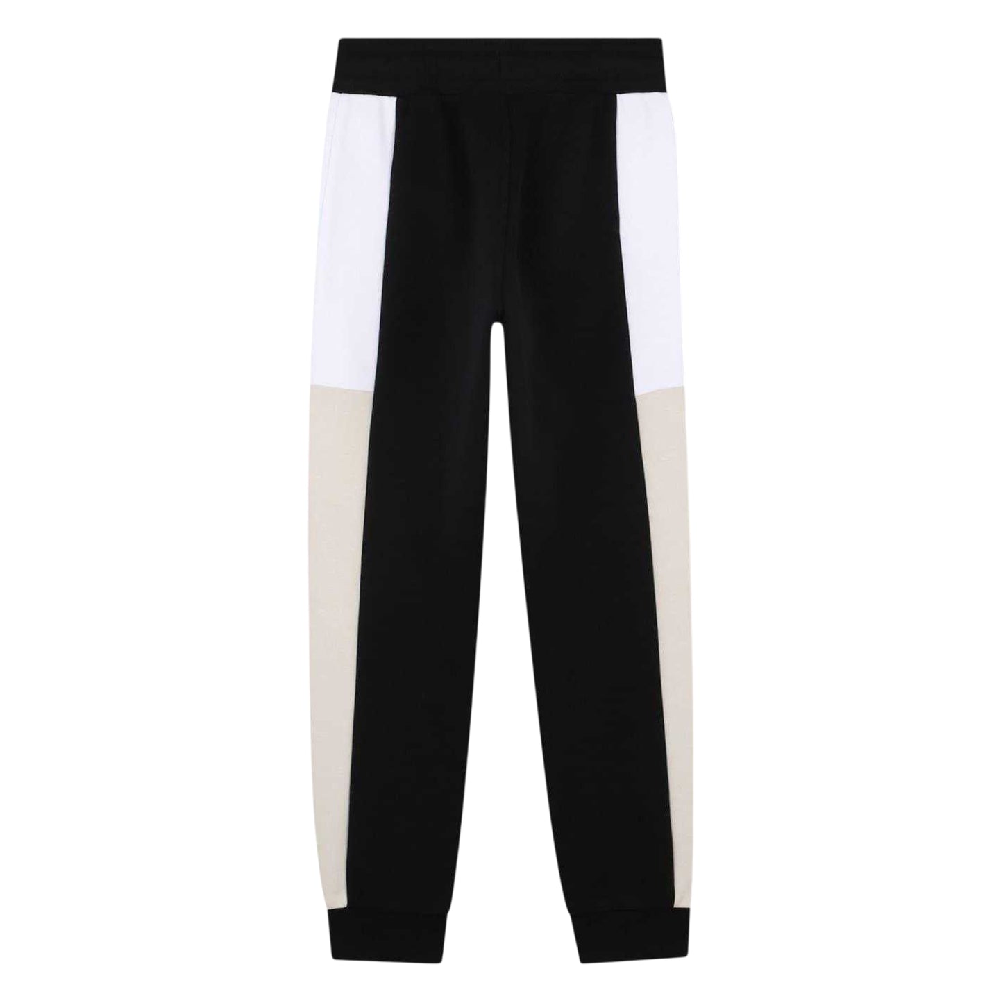 Black - Back - Boss Childrens-Kids Colour Block Jogging Bottoms