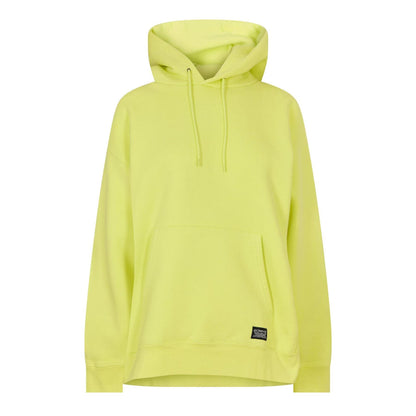 Lime - Front - Dickies Mens Hooded Relaxed Fit Drawstring Hoodie