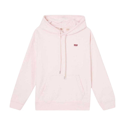 Pink - Front - Levis Womens-Ladies Relaxed Fit Hoodie