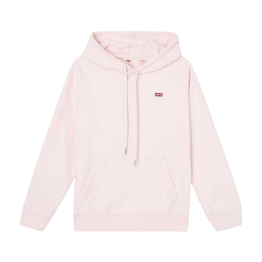 Pink - Front - Levis Womens-Ladies Relaxed Fit Hoodie