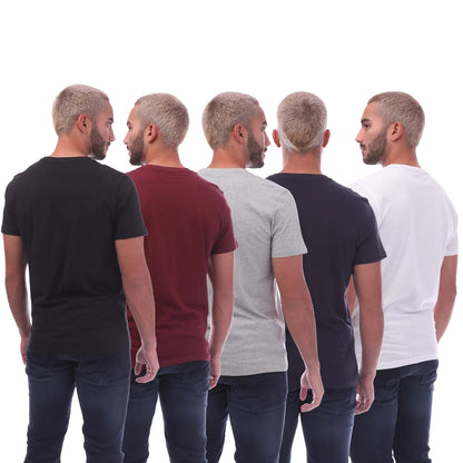 Multicoloured - Back - Duck and Cover Mens Klapstar T-Shirt (Pack of 5)