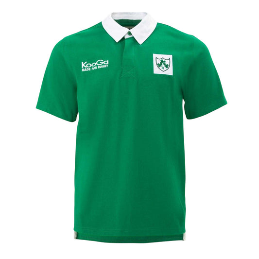 Green - Front - KooGa Mens Ireland Rugby Jersey