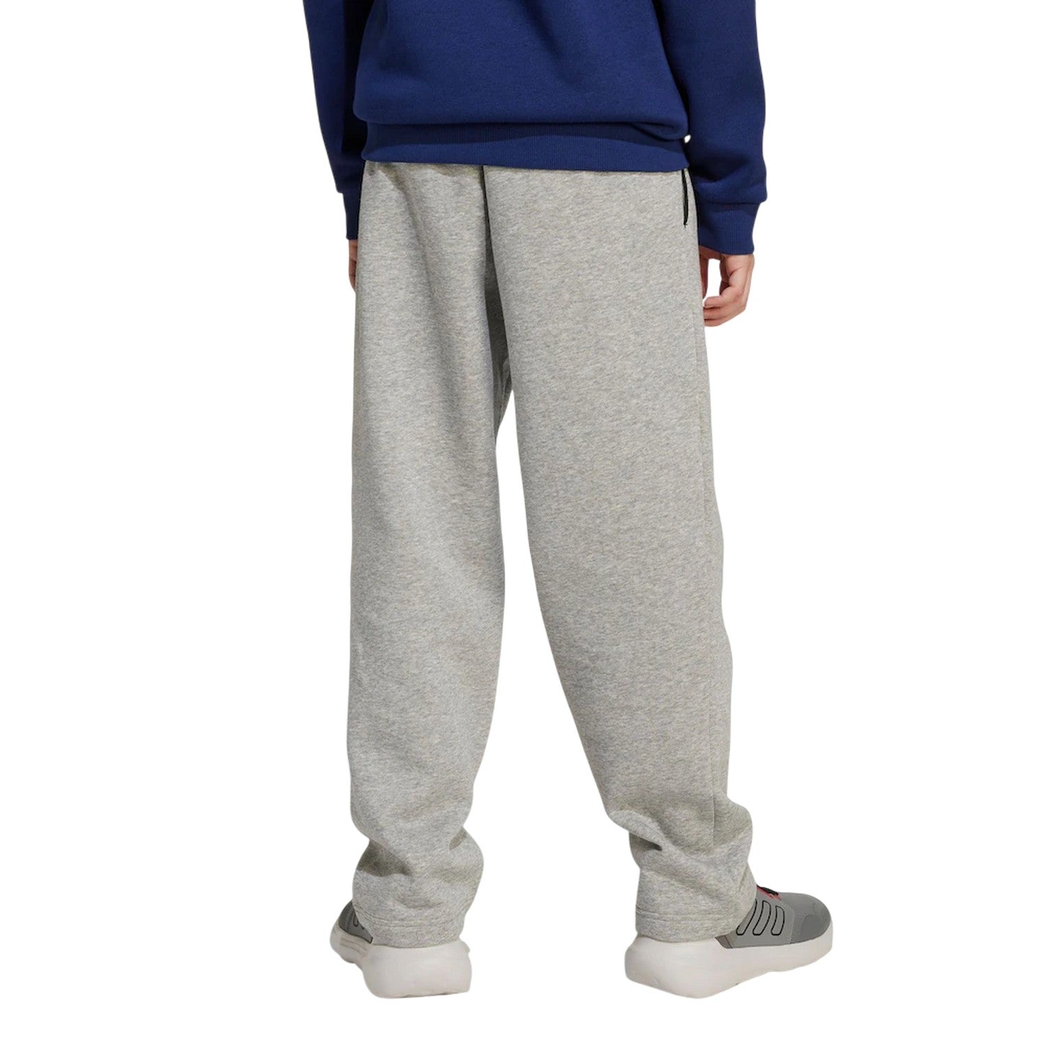 Grey-Black - Back - Adidas Childrens-Kids Collegiate Straight Leg Jogging Bottoms