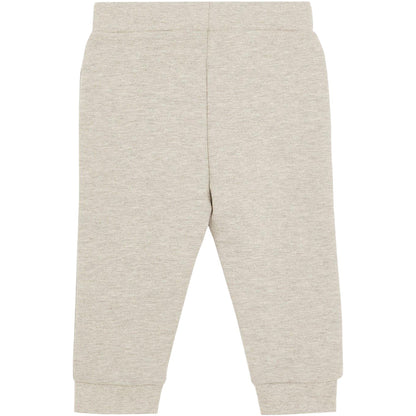 Light Grey Marl - Back - Lyle & Scott Childrens-Kids Fleece Tracksuit