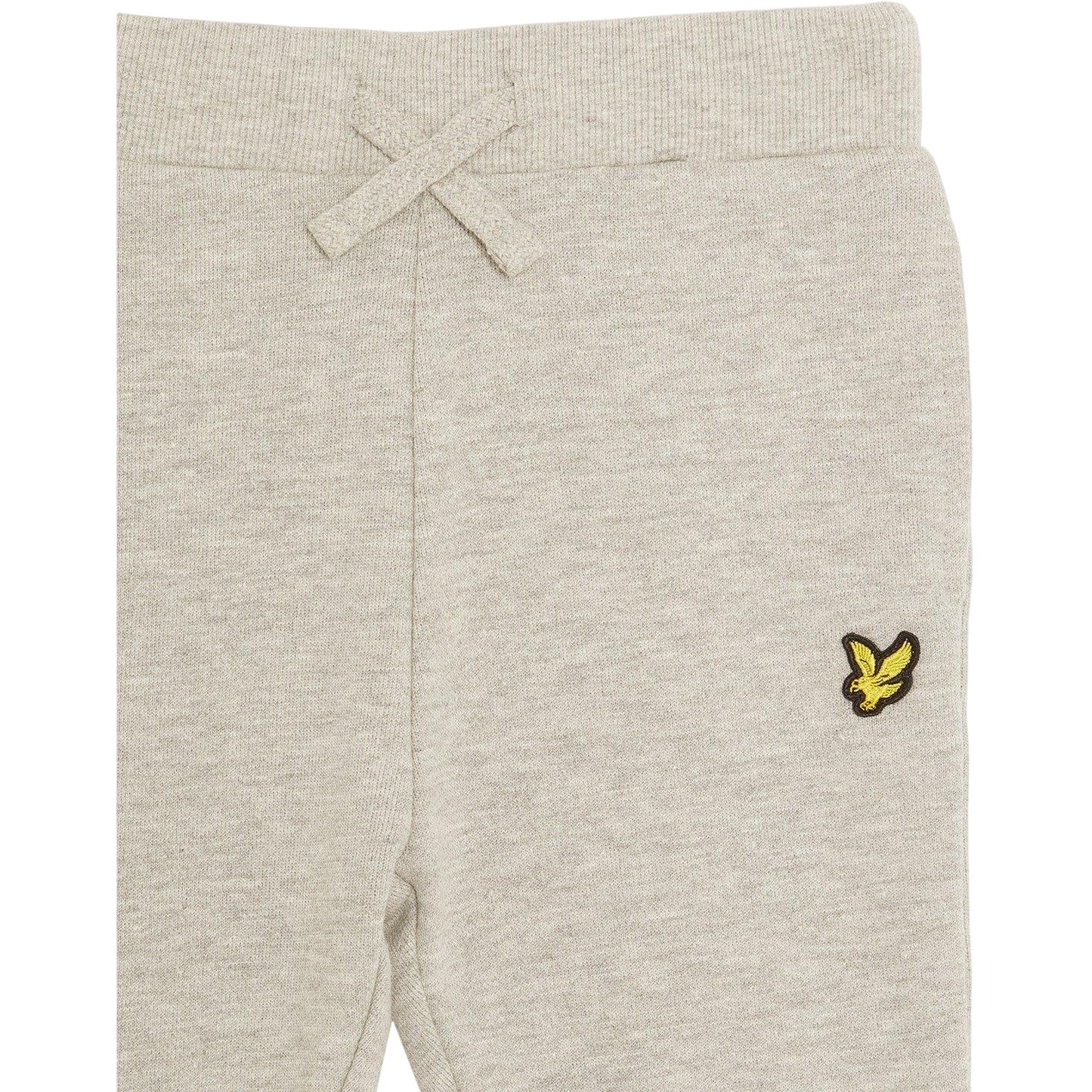 Light Grey Marl - Side - Lyle & Scott Childrens-Kids Fleece Tracksuit