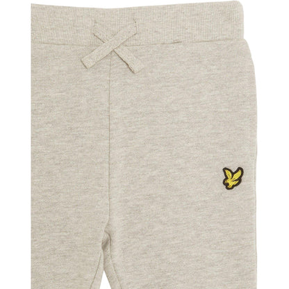 Light Grey Marl - Side - Lyle & Scott Childrens-Kids Fleece Tracksuit