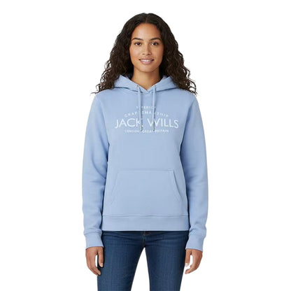 Soft Blue - Side - Jack Wills Womens-Ladies Graphic Logo Hoodie
