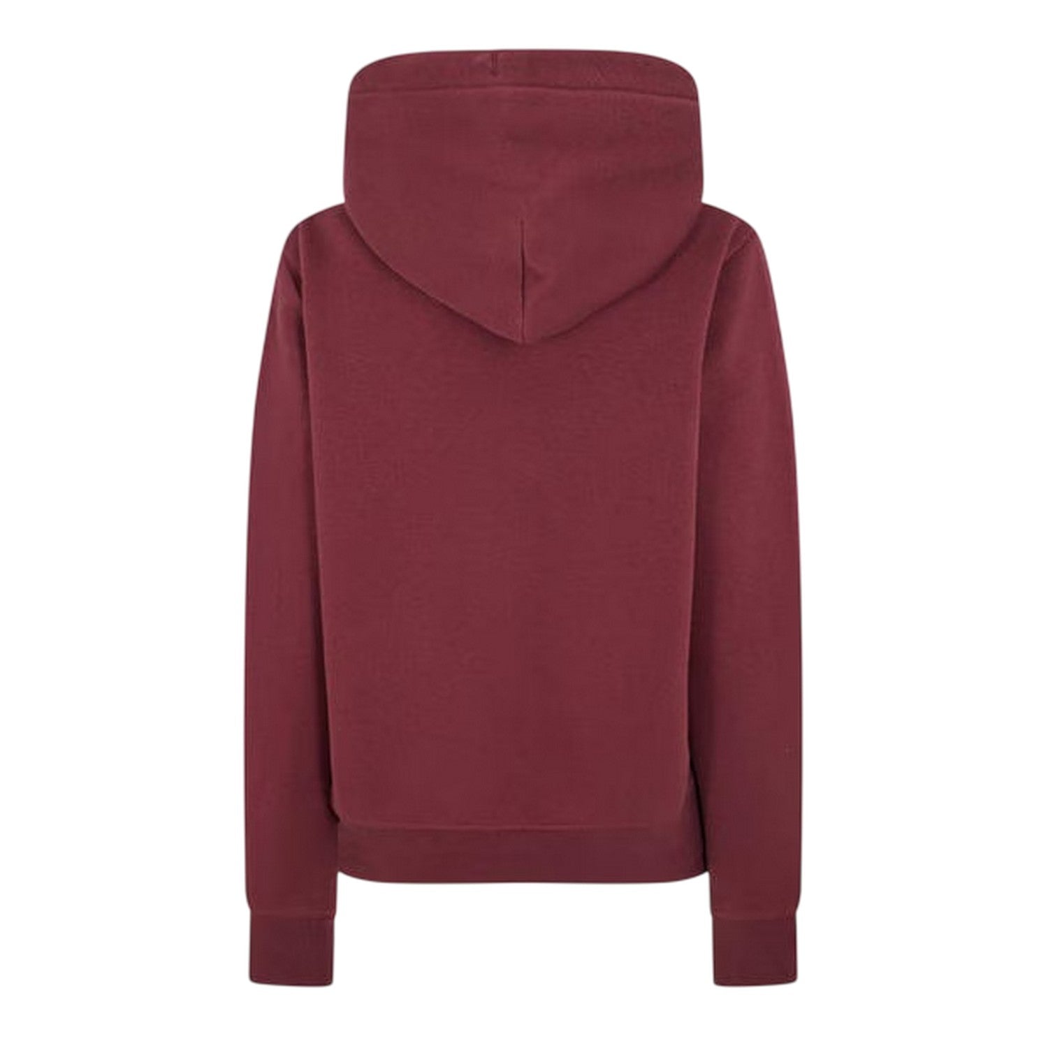 Burgundy - Back - Jack Wills Womens-Ladies Graphic Logo Hoodie