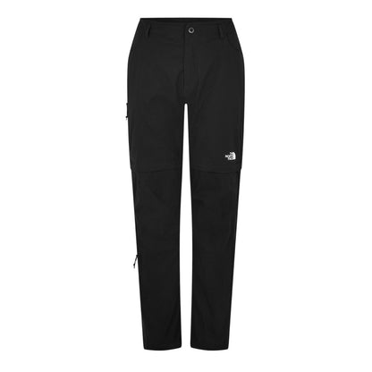 Black - Front - The North Face Mens Exploration Convertible Hiking Cargo Trousers