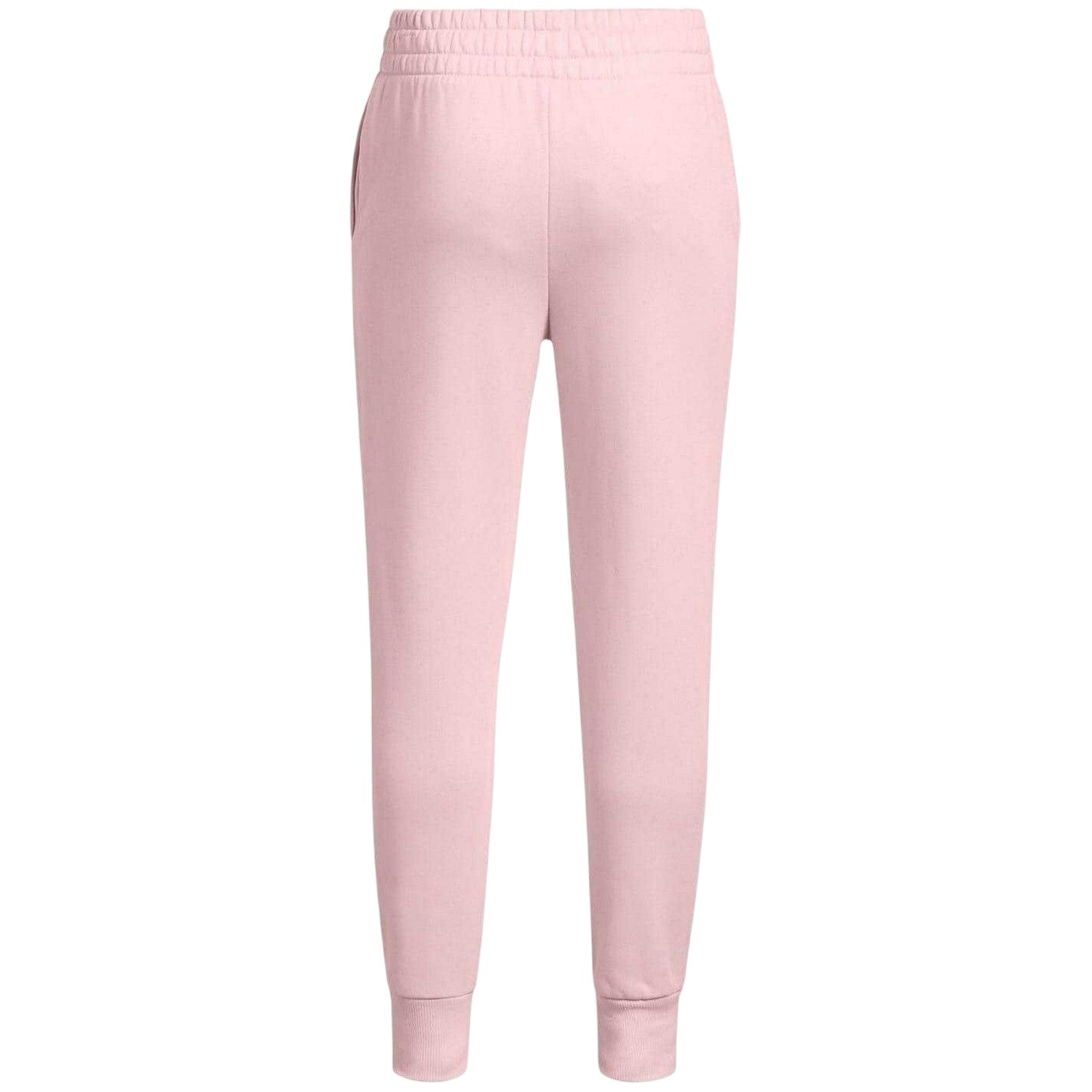 Pink - Back - Under Armour Childrens-Kids Rival Fleece Joggers