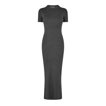Slate - Front - Jack Wills Womens-Ladies Travelrib Maxi Jumper Dress
